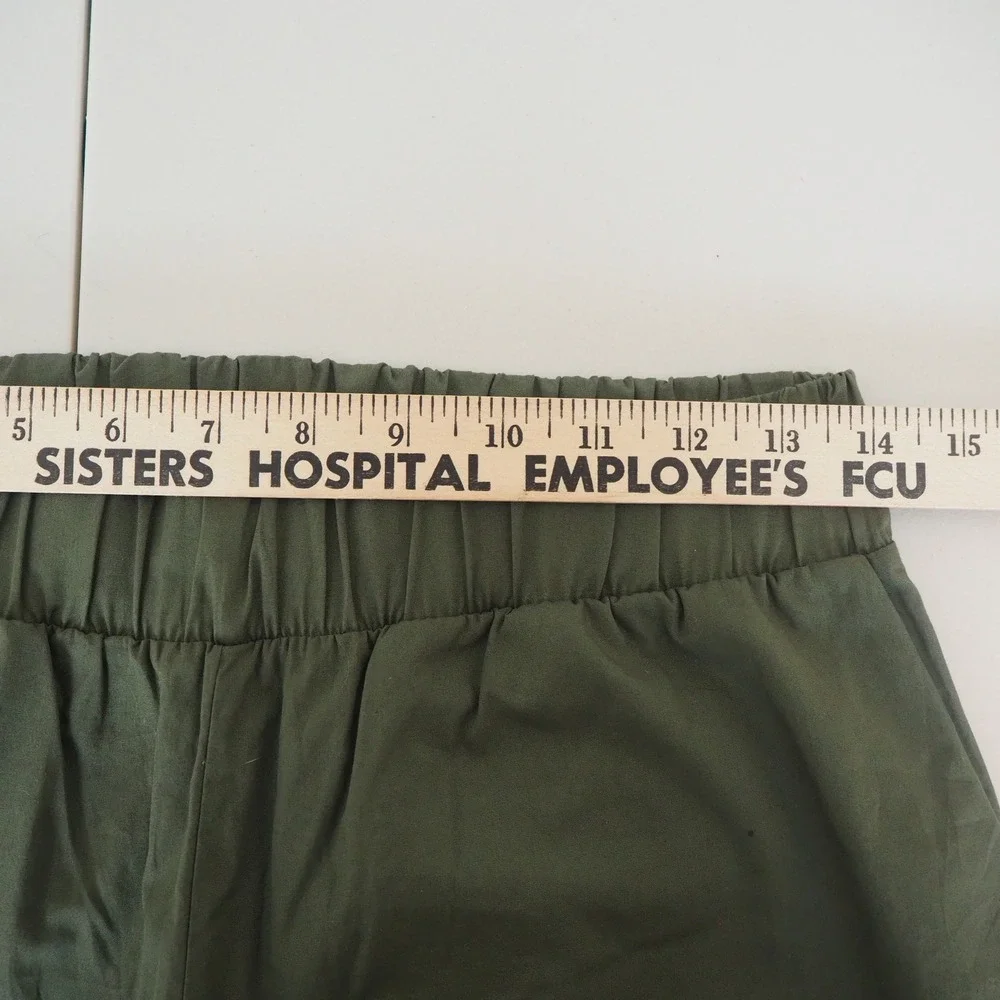 For Days Men's Poplin‎ Pant Size Medium Pull On Organic Cotton Olive Lightweight